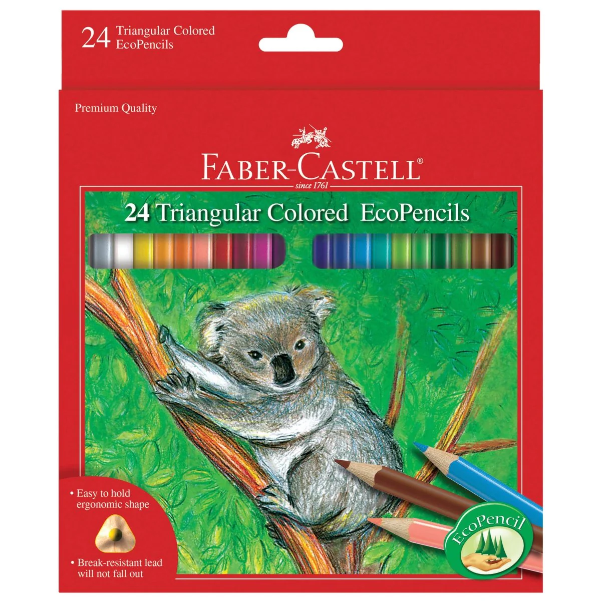Faber-Castell / Creativity for Kids - 24 Triangular Colored Pencils EcoPencils