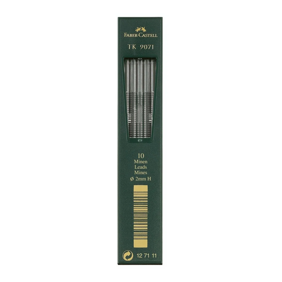 Faber Castell TK 9071 Lead 2 mm refill, 10 leads per tube - H