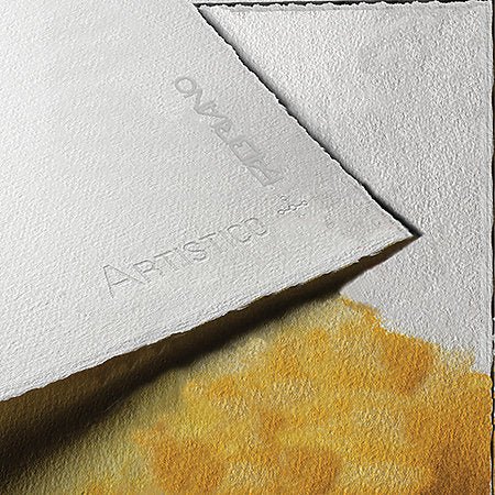 Fabriano Artistico Traditional White - 140 lb (300 gsm) Cold Press - 22"X30" w/4 Deckled Edges - Pack of 10