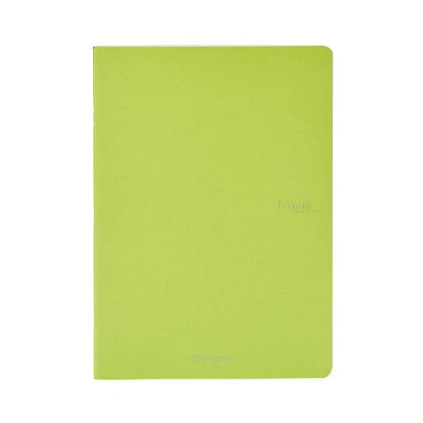 Fabriano Ecoqua Original Staple-Bound Notebooks, 5.8" x 8.3" (A5) - 40 Blank Sheets - Lime