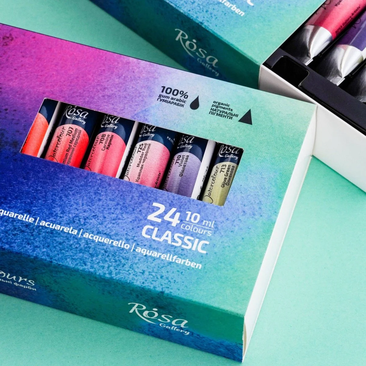 ROSA Gallery Artists' Watercolor Set Classic - 24x10 ml Tubes | Premium Watercolours in Cardboard Box - Image 5