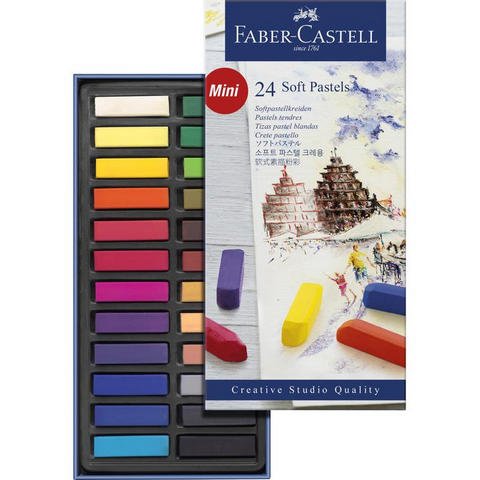 Faber-Castell Creative Studio Soft Pastels Set of 24 Half-Sticks