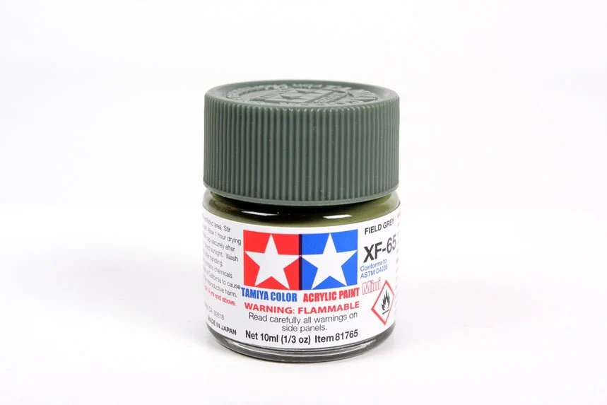 Tamiya Mini Acrylic 10 ml - XF-65 Field Gray Matte Finish
