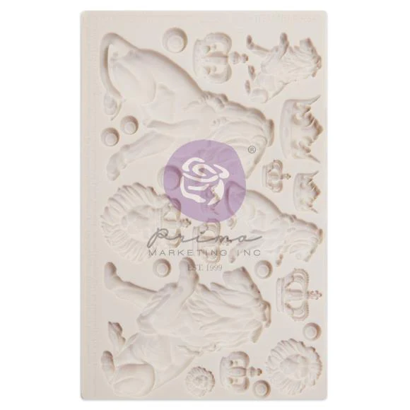 FINNABAIR DEC Silicone Mold 5 inch X 8 inch X .32 inch- Regal Lions