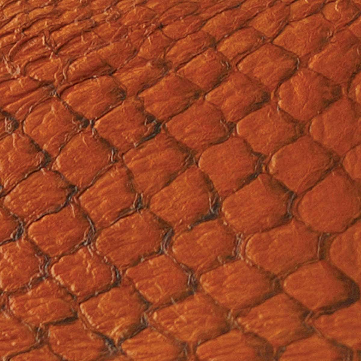 Fish Leather - Glossy Citrus - Approx 9" X 2.5"