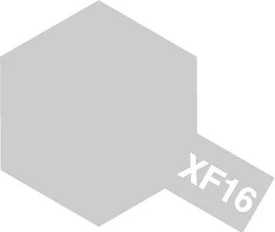 Tamiya Mini Acrylic 10 ml - XF-16 Flat Aluminum Matte Finish - Image 2