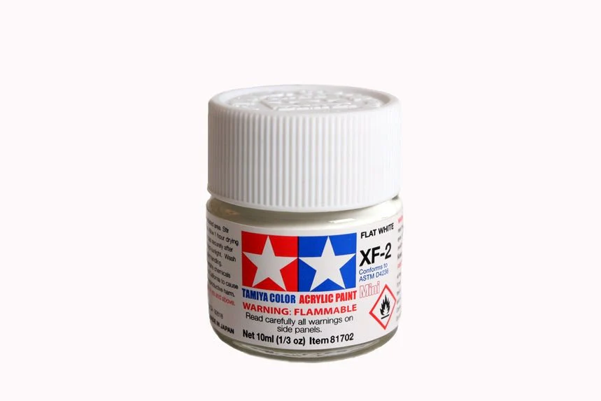 Tamiya Mini Acrylic 10 ml - XF-2 Flat White Matte Finish