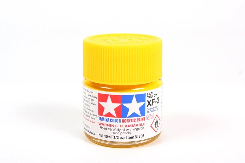 Tamiya Mini Acrylic 10 ml - XF-3 Flat Yellow Matte Finish