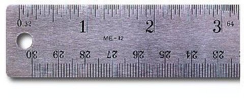 Pacific Arc Flexible Cork Backed Stainless Steel Ruler 24 inch