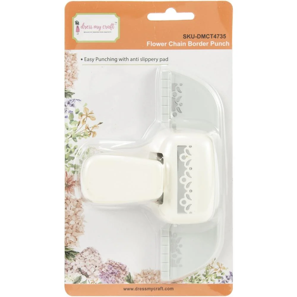 Dress My Craft Paper Punch - Flower Chain Border Punch - Image 2