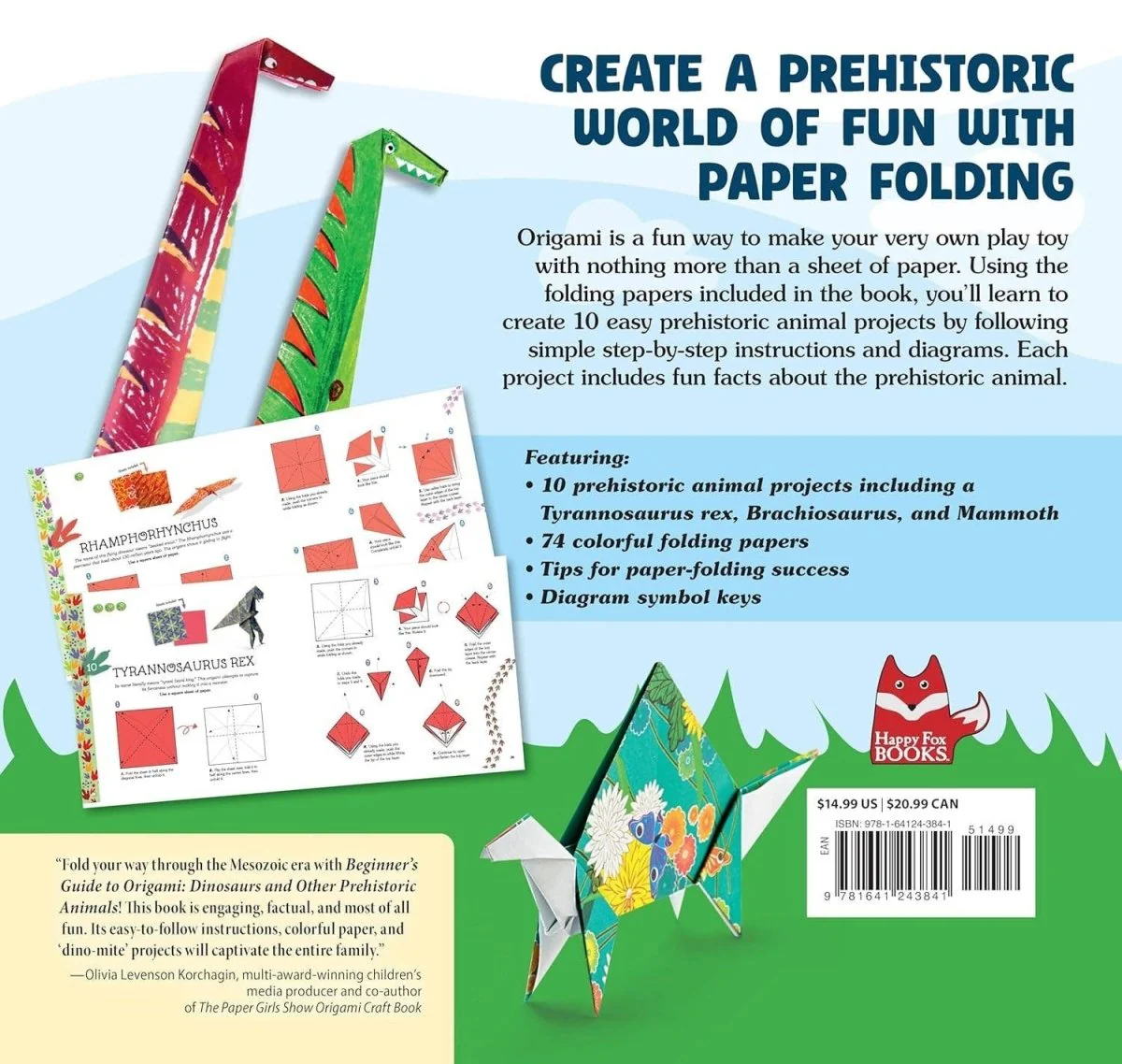 Fox Chapel Publishing - Beginner's Guide to Origami: Dinosaurs & Prehistoric Animals - Image 2