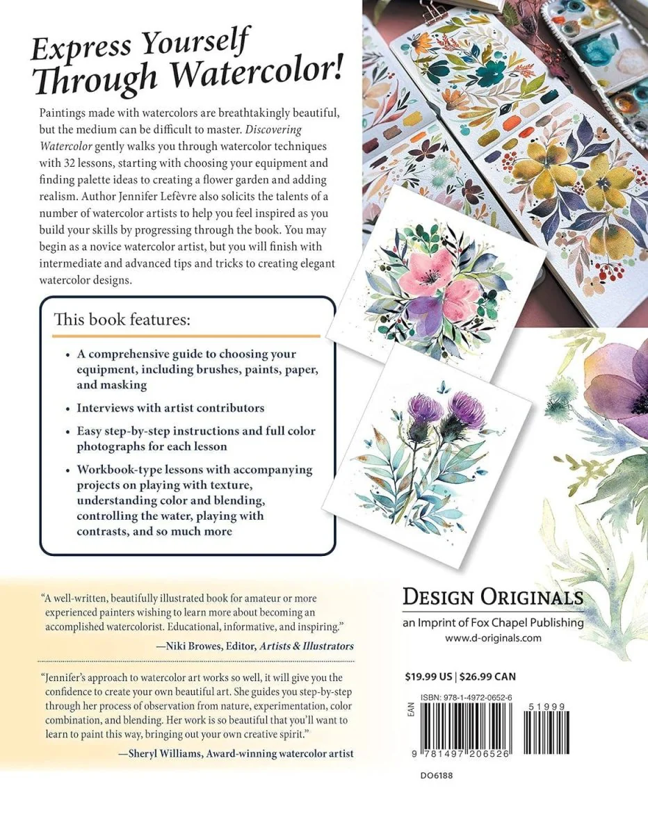 Fox Chapel Publishing - Discovering Watercolor  - 32 Skill Building Projects - Image 2