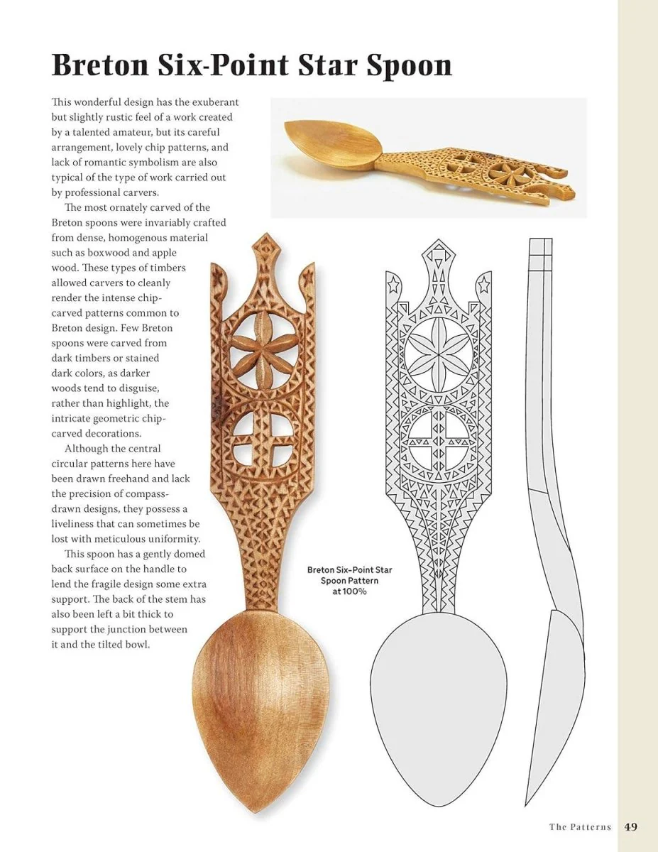 Fox Chapel Publishing - Great Book of Spoon Carving Patterns - Detailed Patterns - Image 4