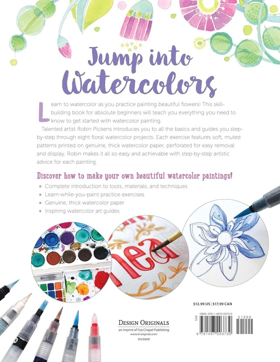 Fox Chapel Publishing - Just Add Watercolor Flowers - Easy Techniques for Beginners - Image 2