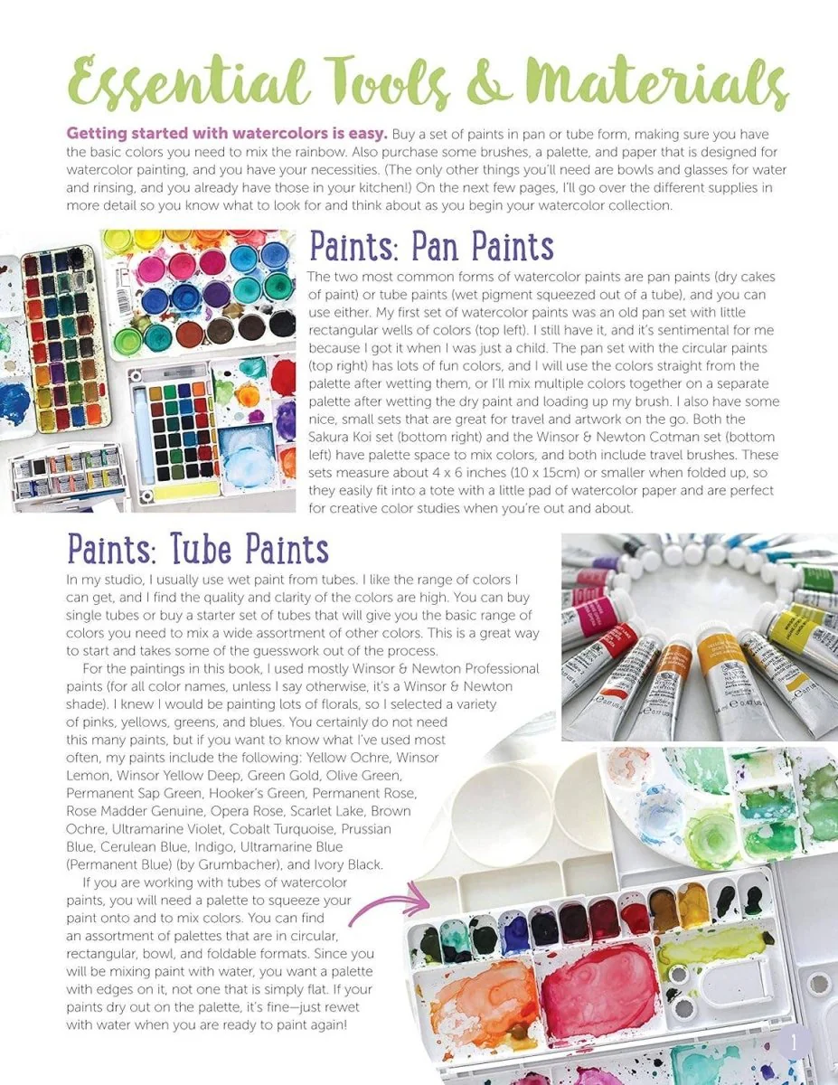 Fox Chapel Publishing - Just Add Watercolor Flowers - Easy Techniques for Beginners - Image 3