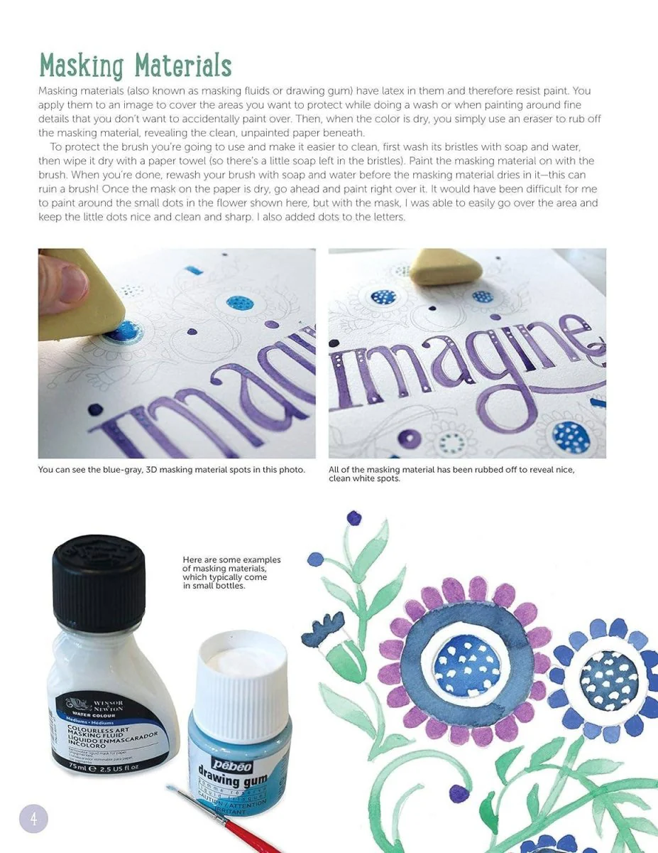 Fox Chapel Publishing - Just Add Watercolor Happy Thoughts - Easy Beginner Guide - Image 4
