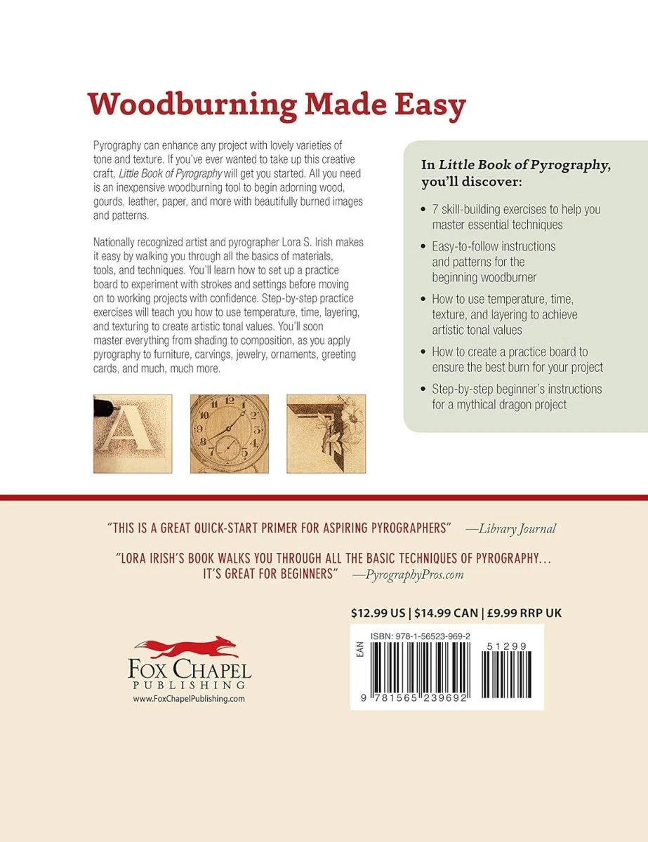 Fox Chapel Publishing - Little Book of Pyrography - Techniques Pocket Guide - Image 2