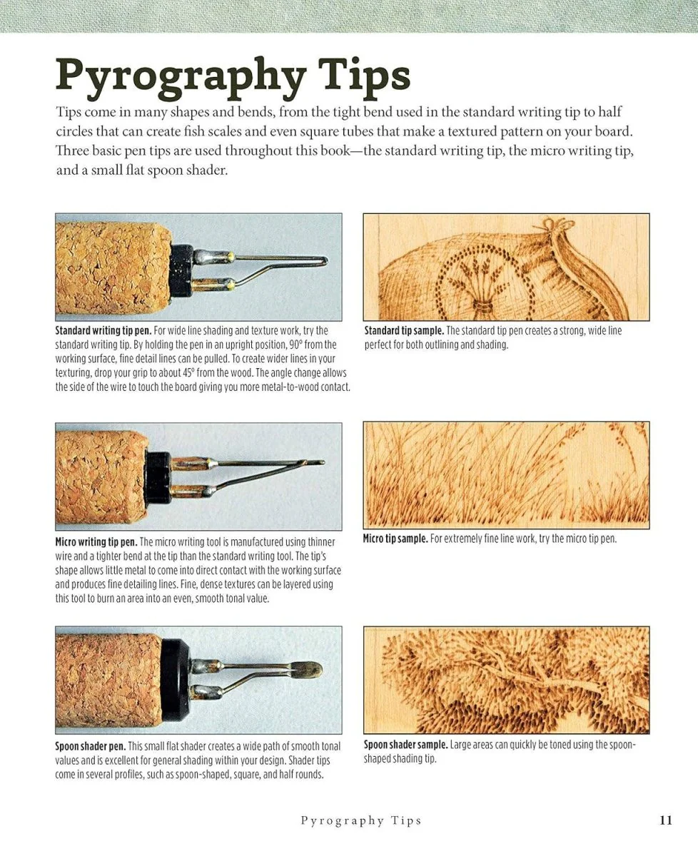 Fox Chapel Publishing - Little Book of Pyrography - Techniques Pocket Guide - Image 3