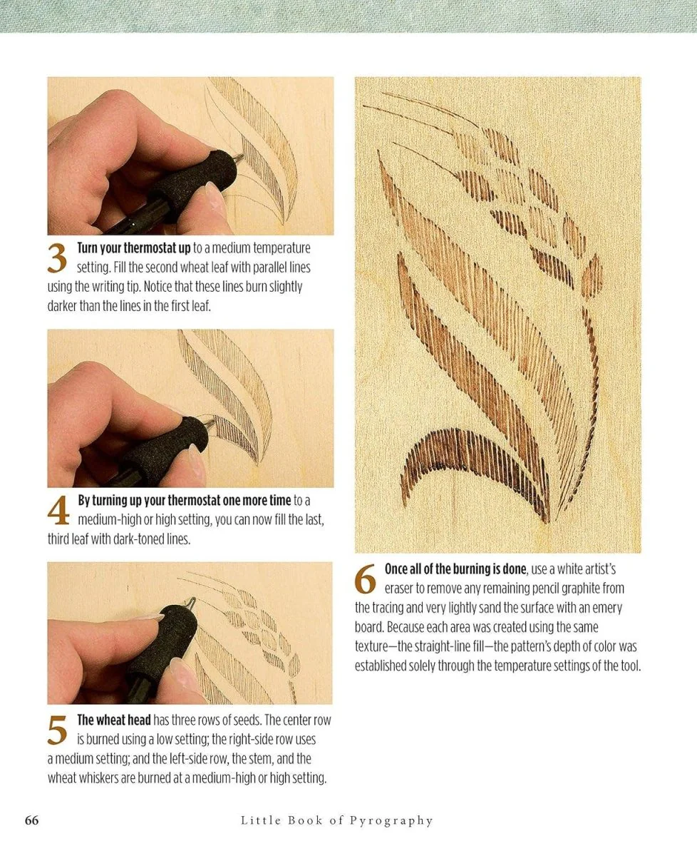 Fox Chapel Publishing - Little Book of Pyrography - Techniques Pocket Guide - Image 5