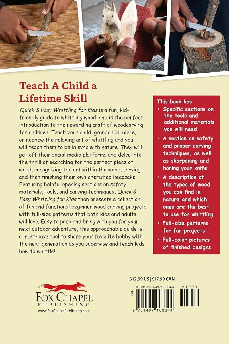 Fox Chapel Publishing - Quick & Easy Whittling for Kids  - 18 Projects to Make - Image 2