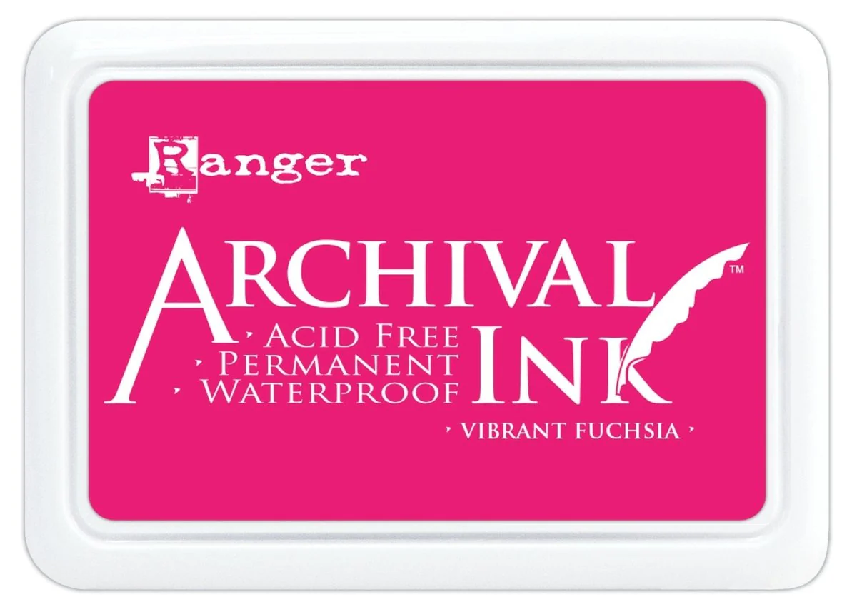 Ranger Archival 2.75"x4" Ink Pad - Vibrant Fuchsia