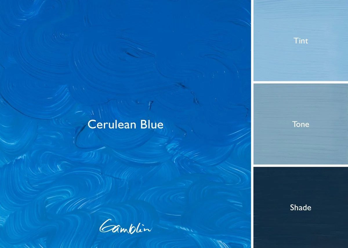 Gamblin 1980 Oil Color - 150ml - Cerulean Blue - Image 2