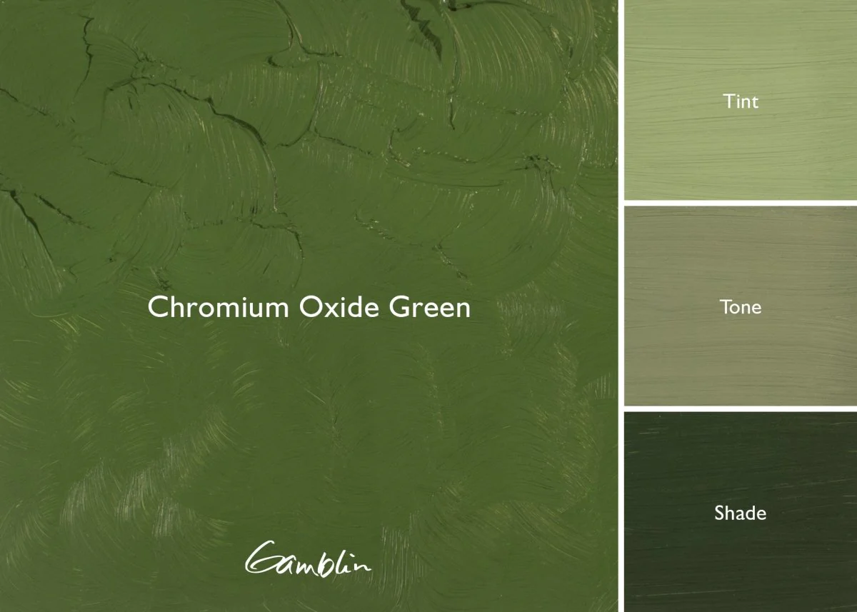 Gamblin 1980 Oil Color - 150ml - Chromium Oxide Green - Image 2