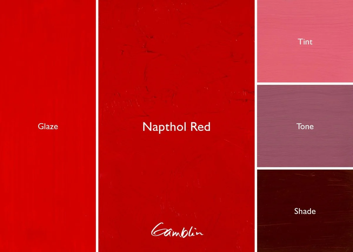 Gamblin 1980 Oil Color - 150ml - Naphthol Red - Image 2