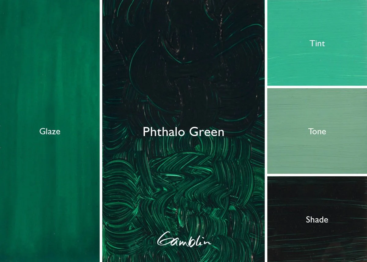 Gamblin 1980 Oil Color - 150ml - Phthalo Green - Image 2
