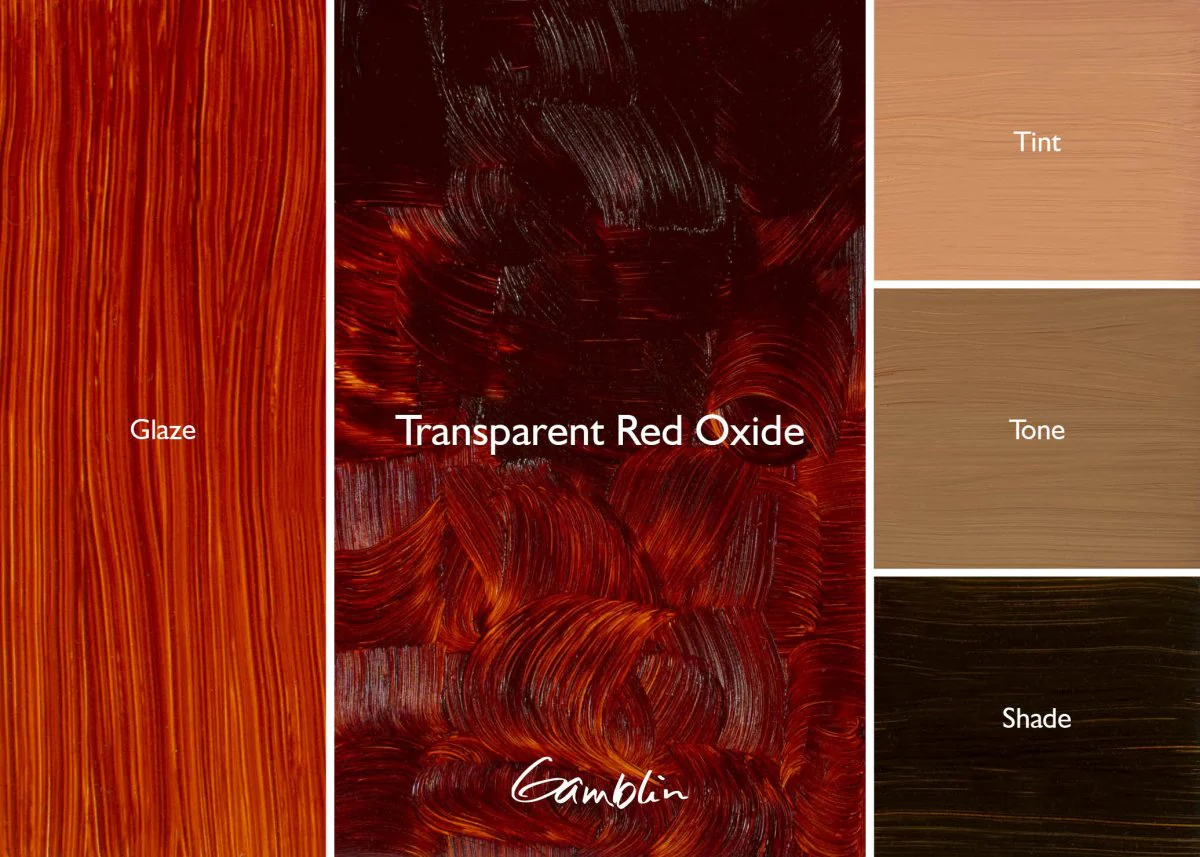 Gamblin 1980 Oil Color - 150ml - Transparent Red Oxide - Image 2