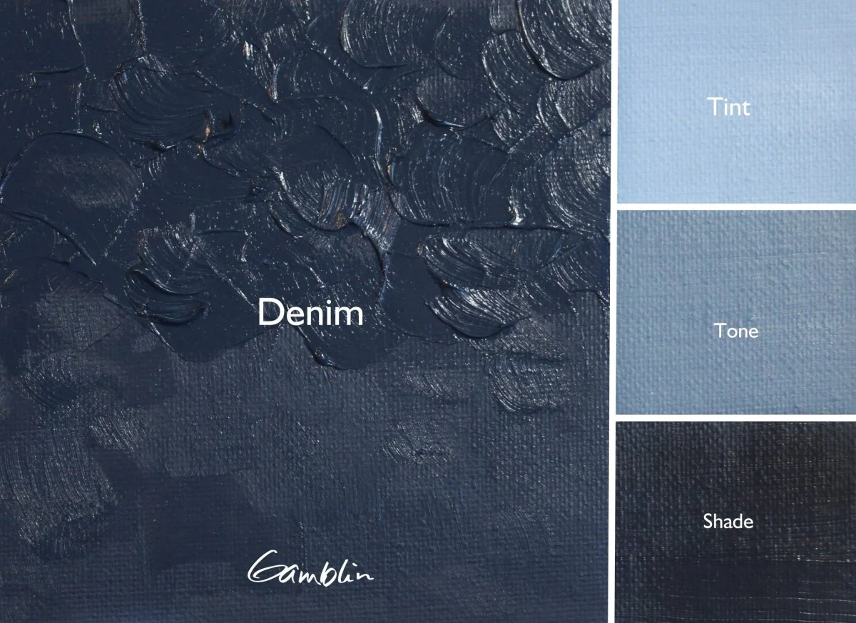 Gamblin 1980 Oil Color - 37ml - Denim Blue - Image 2