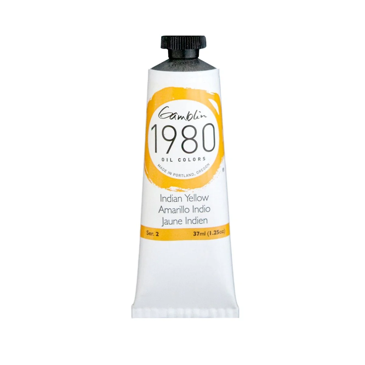 Gamblin 1980 Oil Color - 37ml - India Yellow