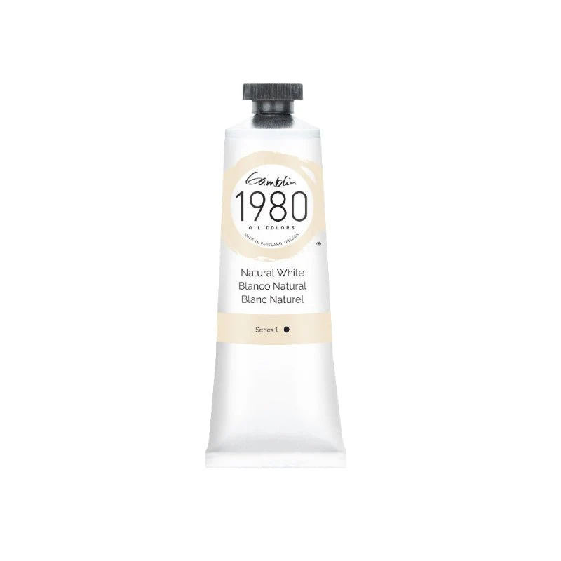 Gamblin 1980 Oil Color - 37ml - Natural White