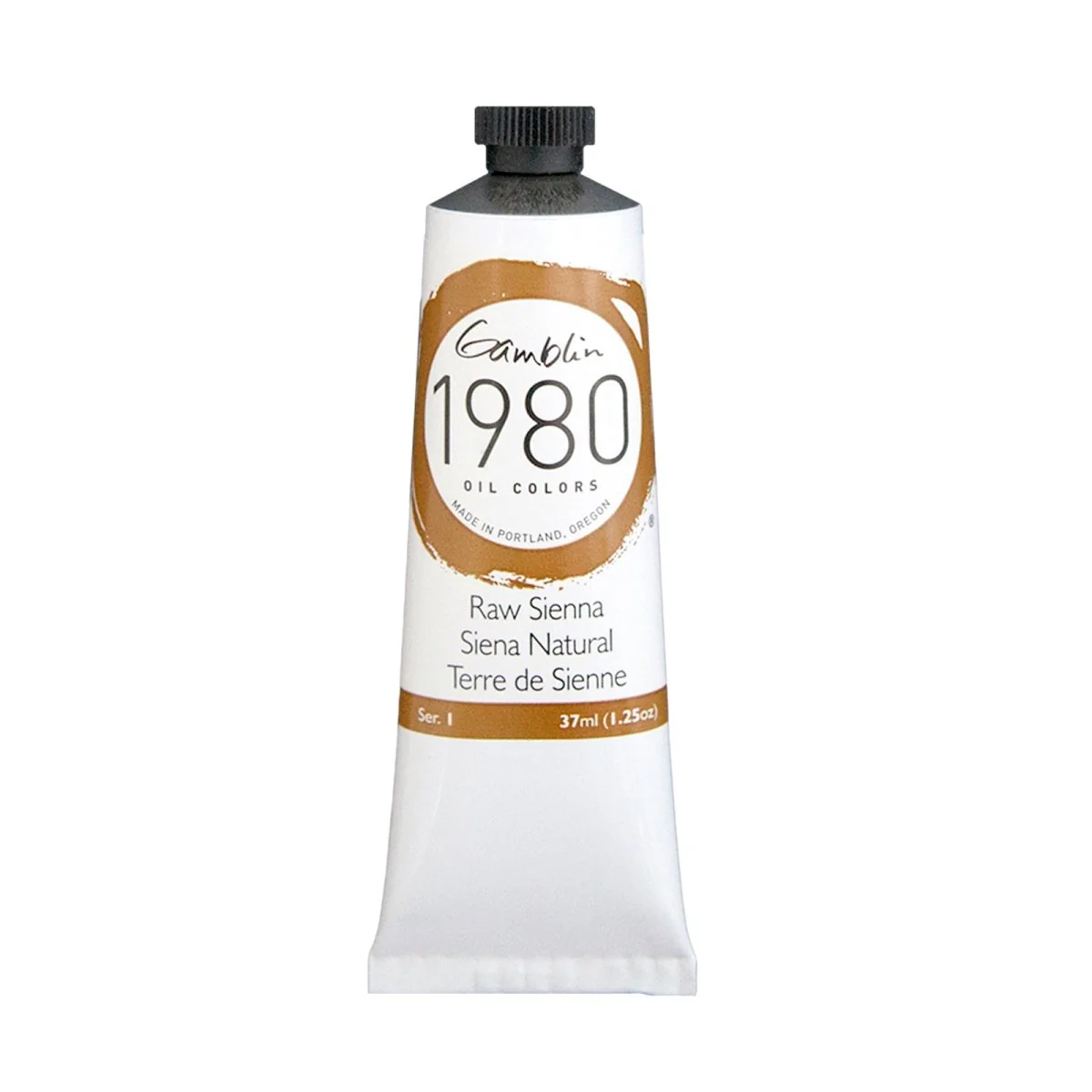 Gamblin 1980 Oil Color - 37ml - Raw Sienna