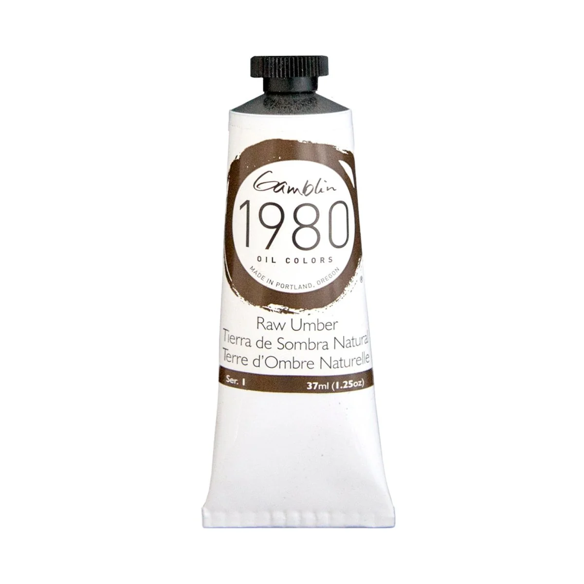 Gamblin 1980 Oil Color - 37ml - Raw Umber