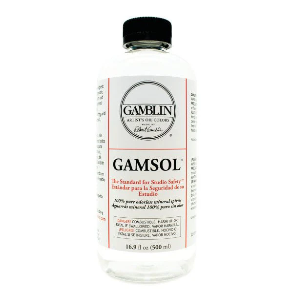 Gamblin Gamsol Odorless Mineral Spirits  16.9 Oz