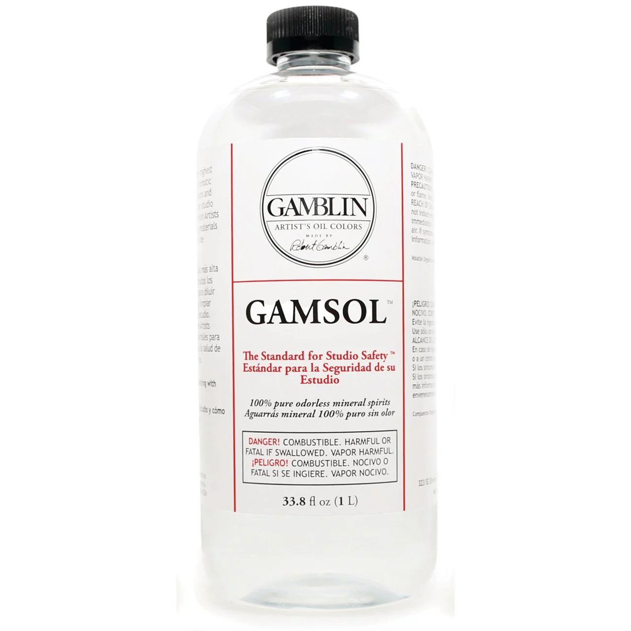Gamblin Gamsol Odorless Mineral Spirits 33.8 Oz
