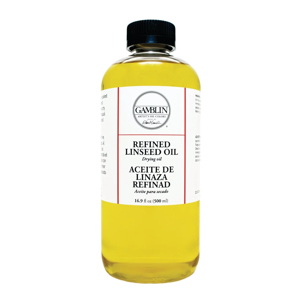 Gamblin Refined Linseed Oil 16.9 fl. ounces (500 ml)