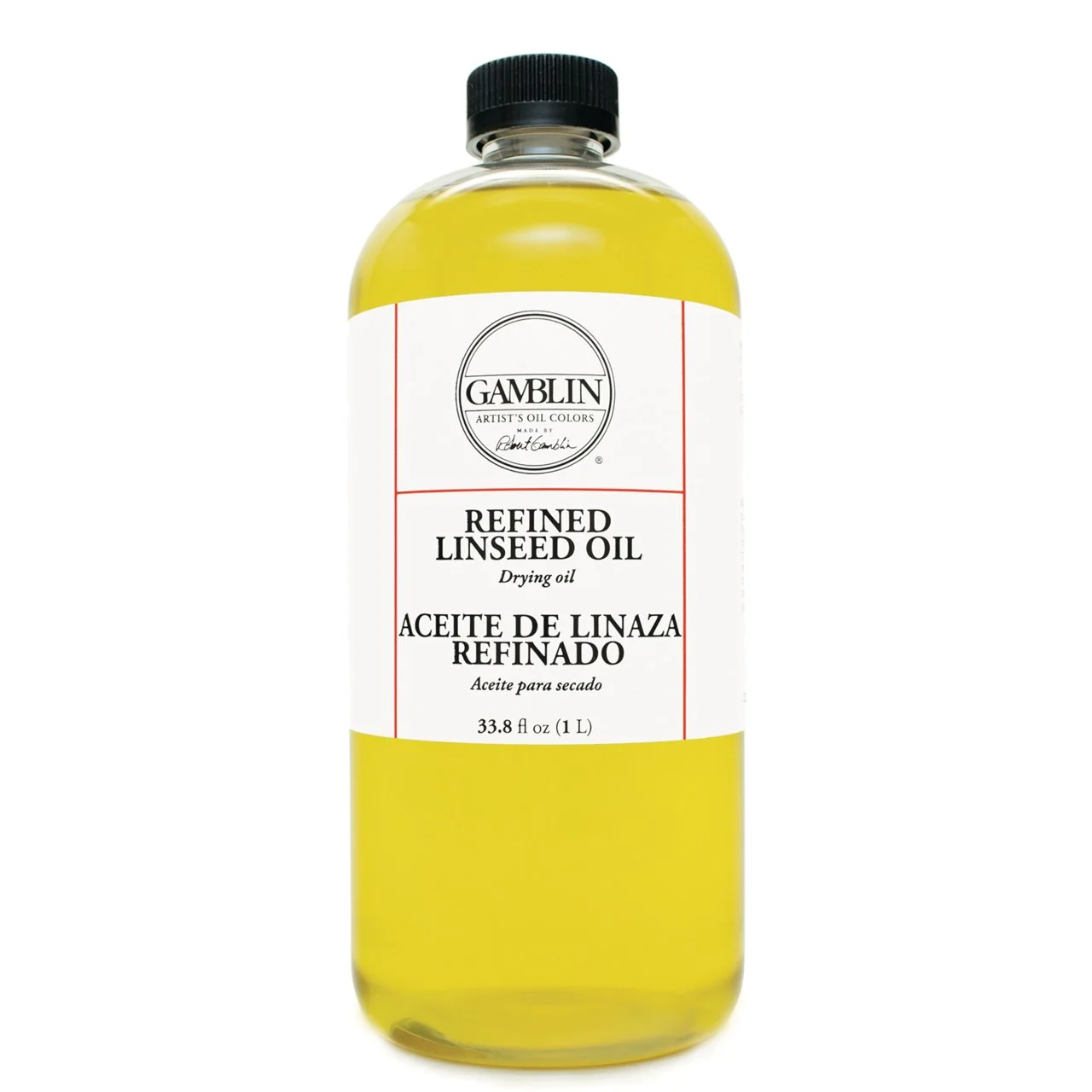 Gamblin Refined Linseed Oil 33.8 fl. ounces (1000 ml)