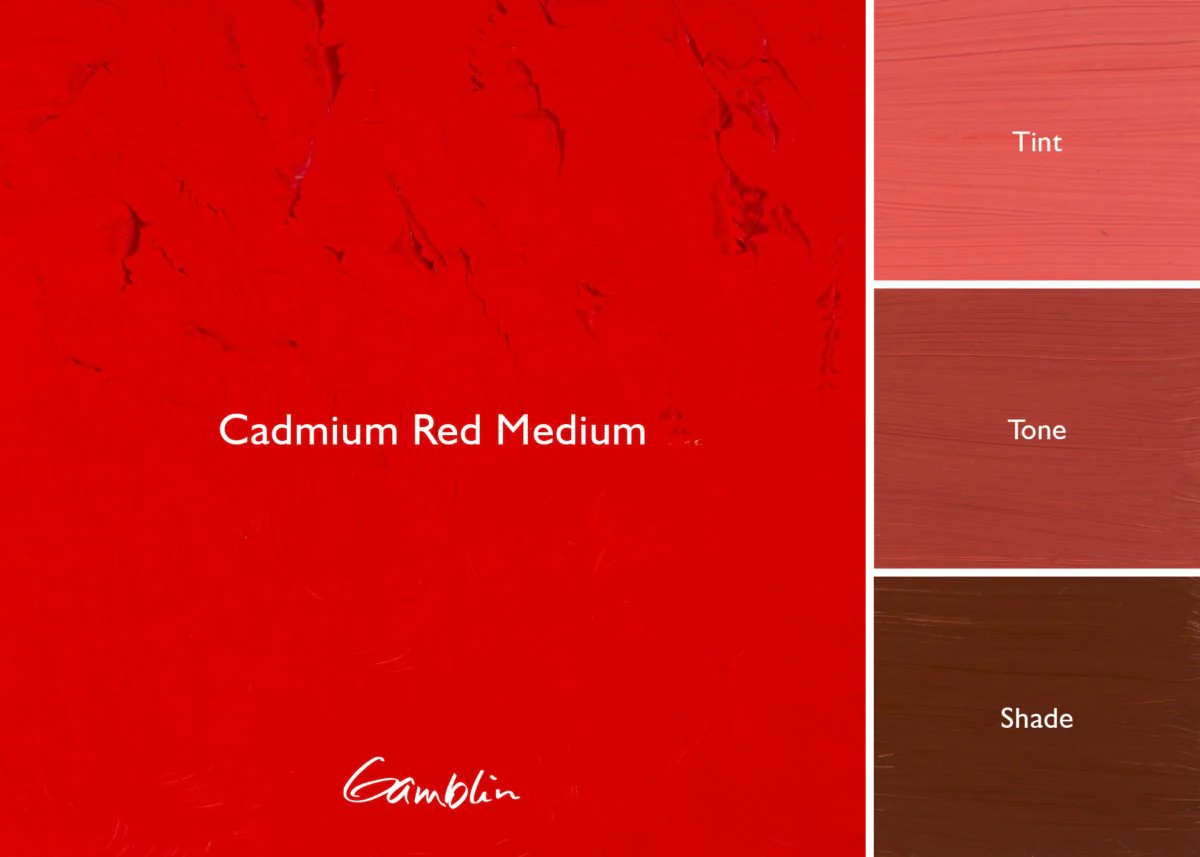 Gamblin Artist's Oil Colors Cadmium Red Medium 37 ml - Image 2