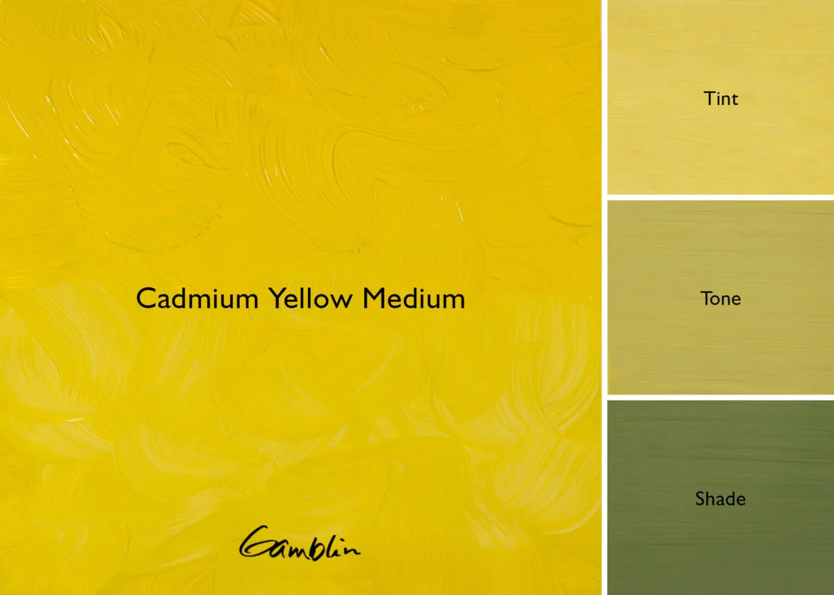 Gamblin Artist's Oil Colors Cadmium Yellow Medium 37 ml - Image 2