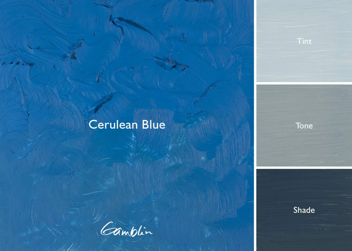 Gamblin Artist's Oil Colors Cerulean Blue 37 ml - Image 2