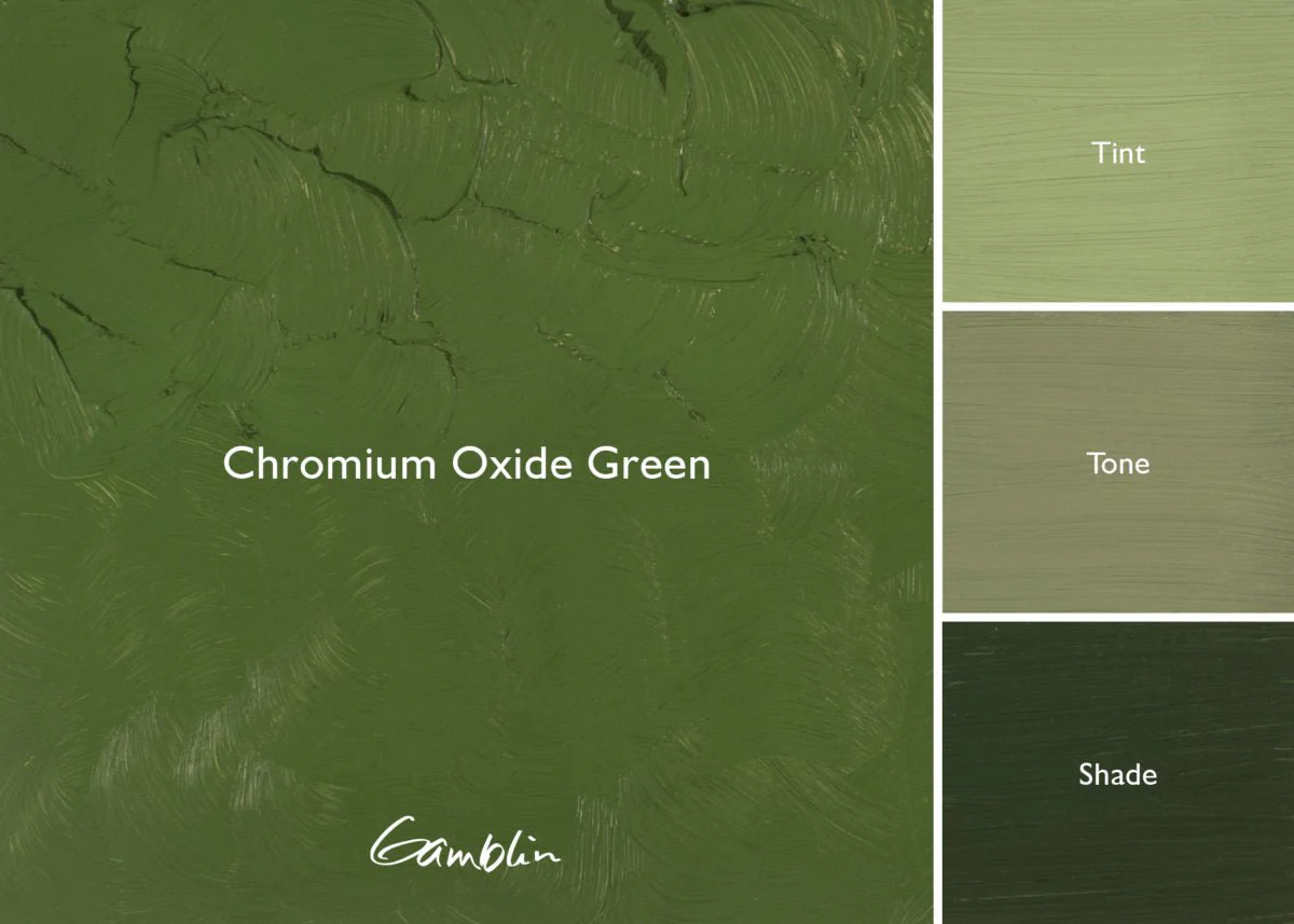 Gamblin Artist's Oil Colors Chromium Oxide Green 37 ml - Image 2