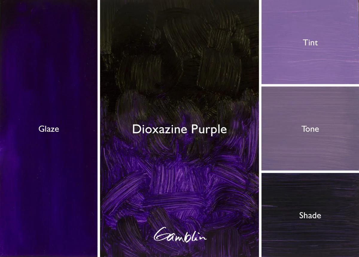 Gamblin Artist's Oil Colors Dioxazine Purple 37 ml - Image 2