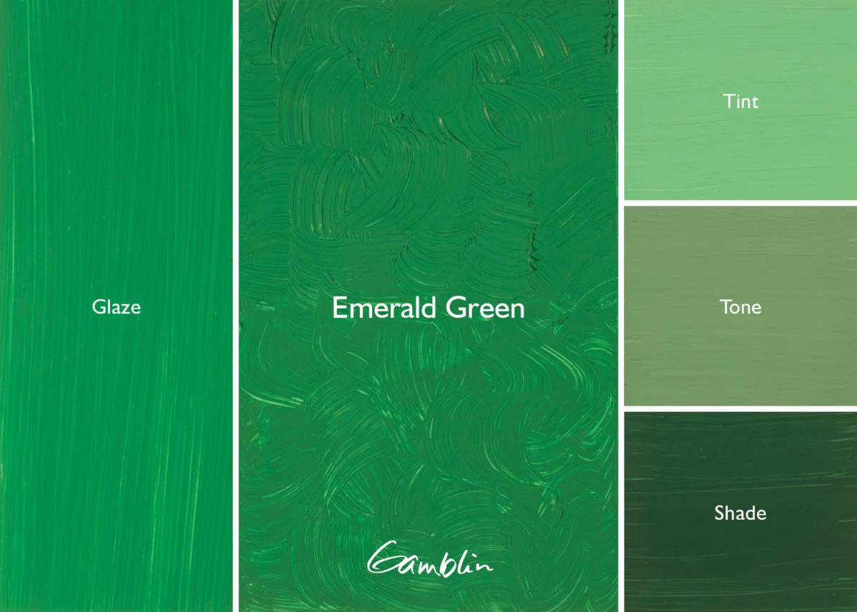 Gamblin Artist's Oil Colors Emerald Green 37 ml - Image 2