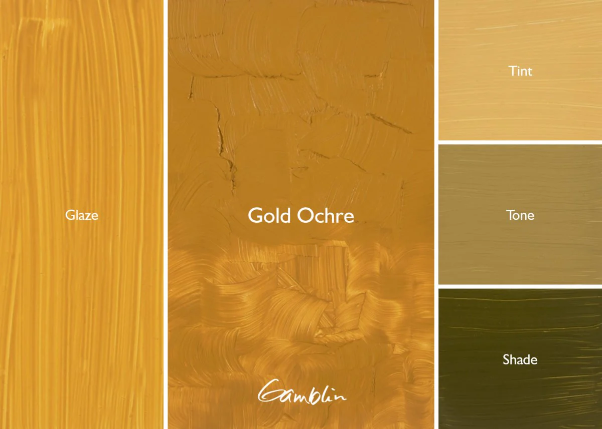 Gamblin Artist's Oil Colors Gold Ochre 37 ml - Image 2