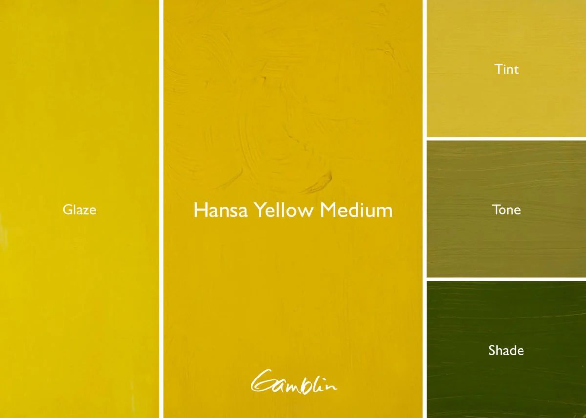 Gamblin Artist's Oil Colors Hansa Yellow Medium 37 ml - Image 2