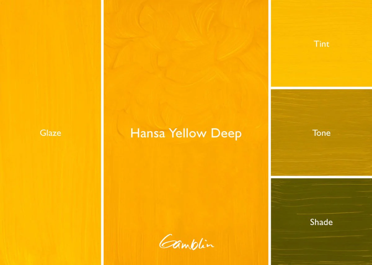 Gamblin Artist's Oil Colors Hansa Yellow Deep 37 ml - Image 2