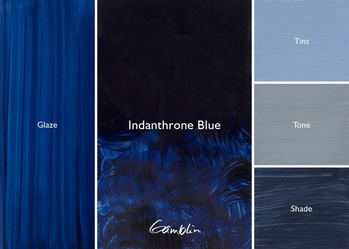 Gamblin Artist's Oil Colors Indanthrone Blue 37 ml - Image 2