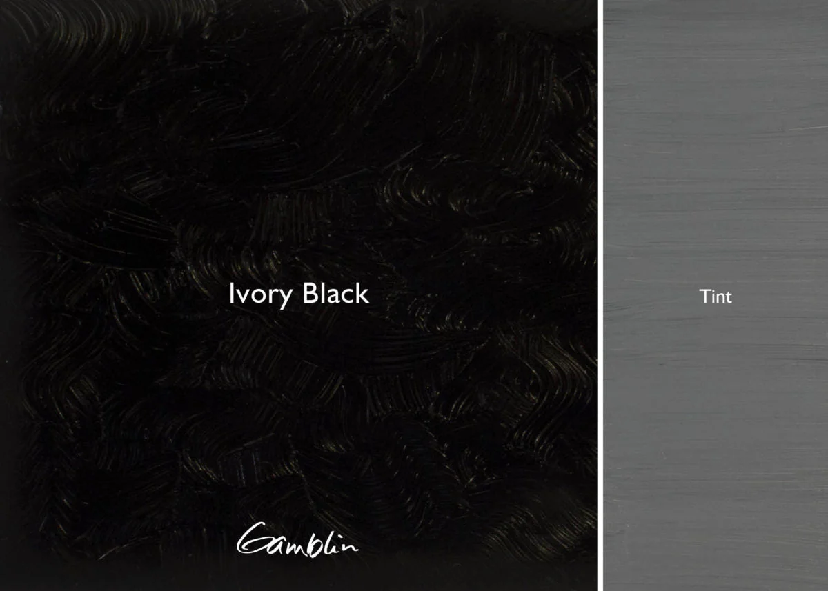 Gamblin Artist's Oil Colors Ivory Black 37 ml - Image 2